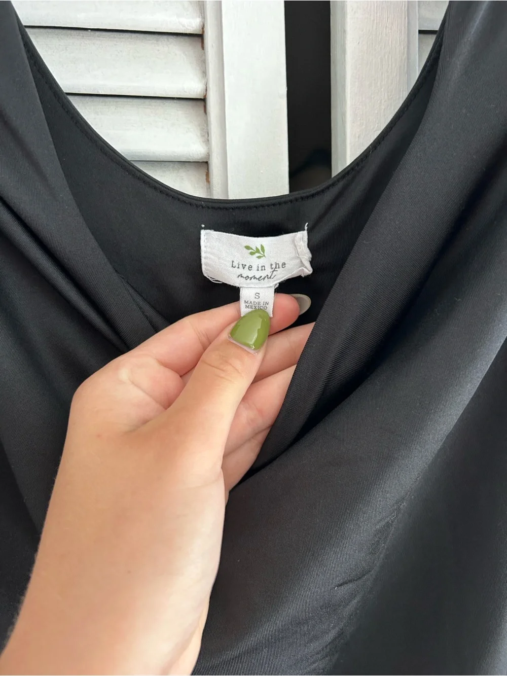 Black Square Neck Bodysuit Size small